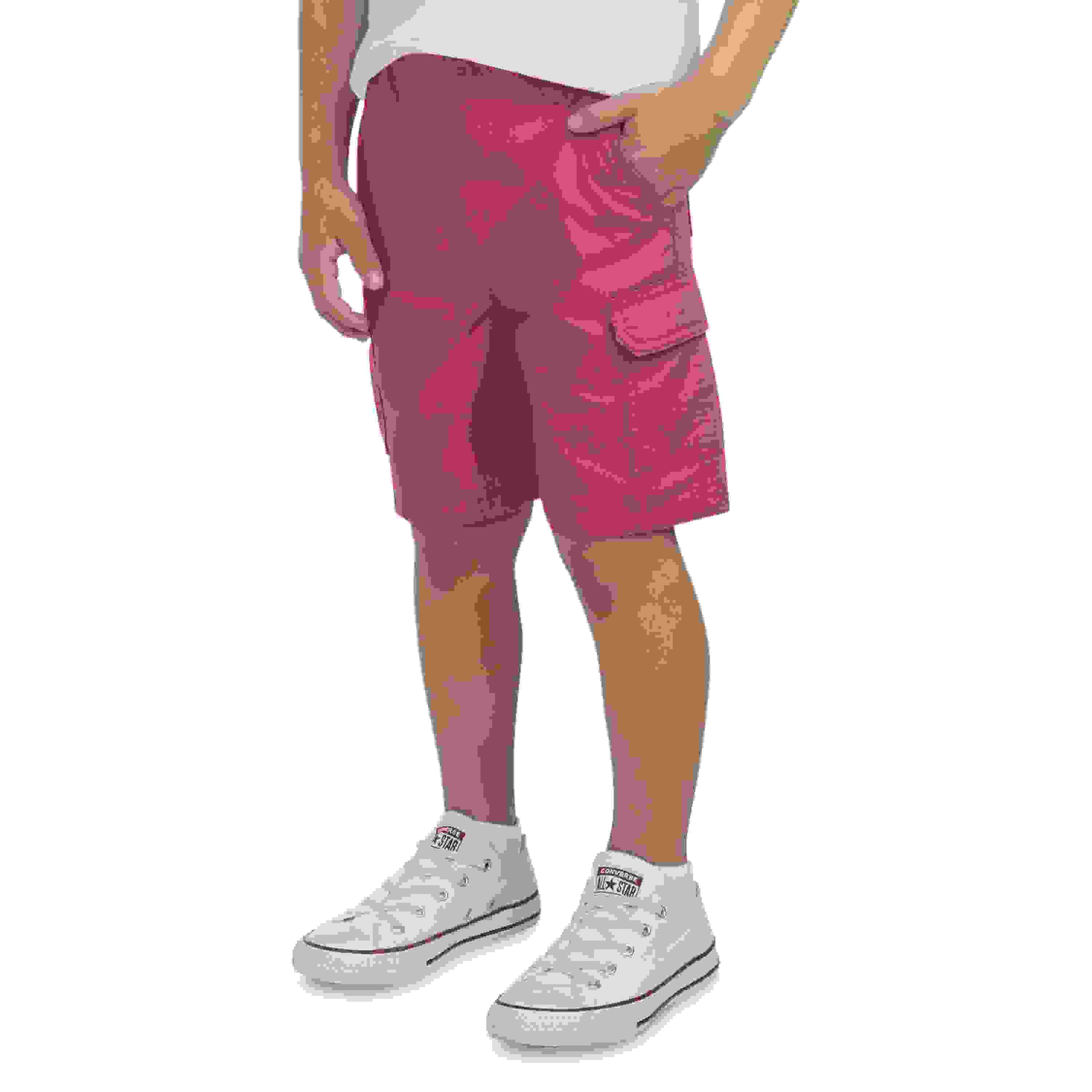 Levi's Elastic Waistband Little Boys' Red Cargo Shorts